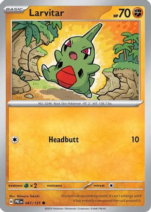 Larvitar - 047 - Reverse Holofoil - Common