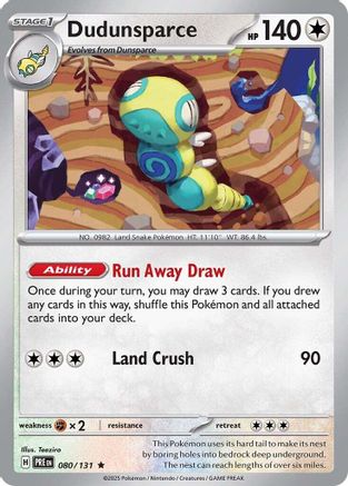 Dudunsparce - 080 - Reverse Holofoil - Rare