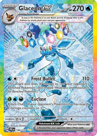 Glaceon ex 150/131 - Holofoil SV Prismatic Evolutions - Special Illustration Rare