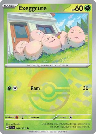 Exeggcute (Poke Ball Pattern) - 001 - Holofoil - Common