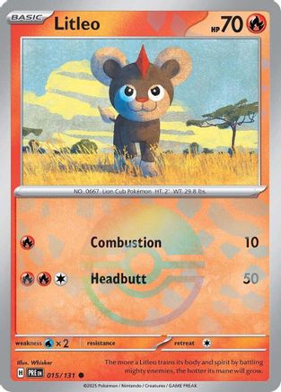 Litleo (Poke Ball Pattern) - 015 - Holofoil - Common