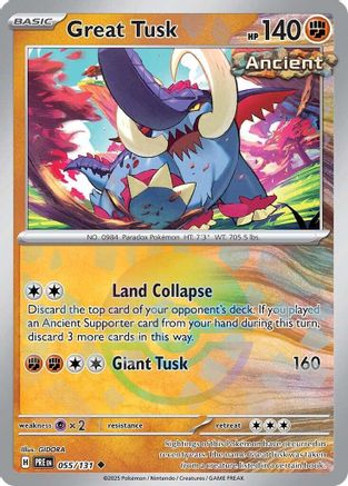 Great Tusk (Poke Ball Pattern) - 055 - Holofoil - Uncommon