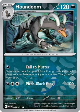 Houndoom (Poke Ball Pattern) - 063 - Holofoil - Common