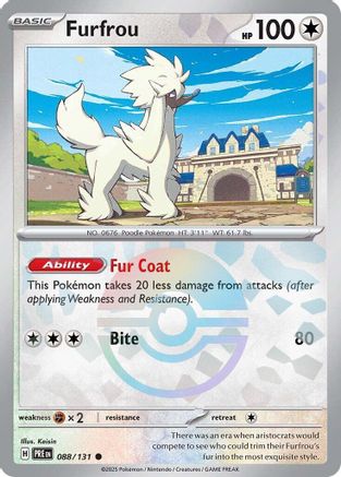Furfrou (Poke Ball Pattern) - 088 - Holofoil - Common