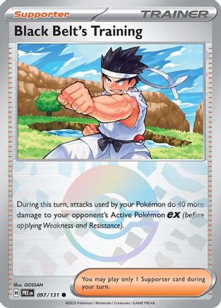 Black Belt's Training (Poke Ball Pattern) - 097/131 - Holofoil - Common