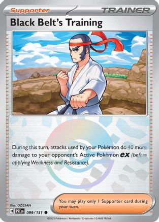 Black Belt's Training (Poke Ball Pattern) - 099/131 - Holofoil - Common