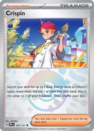 Crispin 105/131 - Holofoil SV Prismatic Evolutions - Uncommon