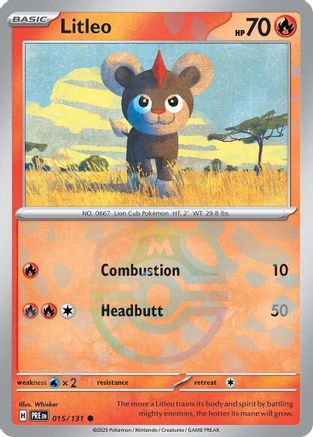 Litleo (Master Ball Pattern) - 015 - Holofoil - Common