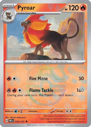 Pyroar (Master Ball Pattern) - 016 - Holofoil - Uncommon