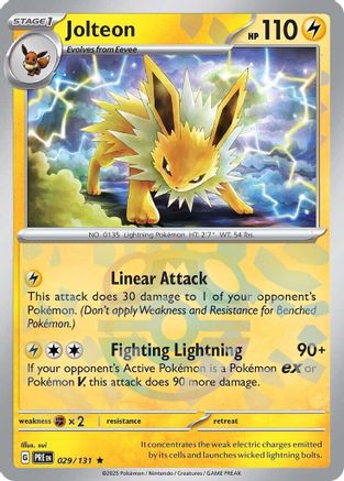 Jolteon (Master Ball Pattern) - 029 - Holofoil - Rare