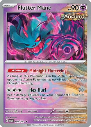 Flutter Mane (Master Ball Pattern) - 043 - Holofoil - Rare
