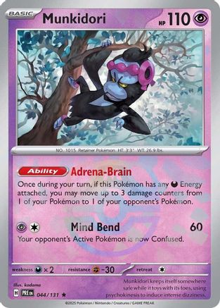 Munkidori (Master Ball Pattern) - 044 - Holofoil - Rare
