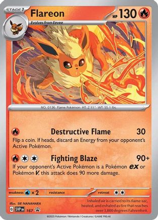 Flareon (Cosmos Holo) SVP167 - Holofoil SV Scarlet & Violet Promo Cards - Promo
