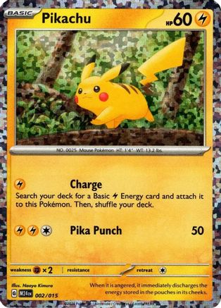 Pikachu 002/015  - Holofoil McDonalds Promos 2024 - Promo