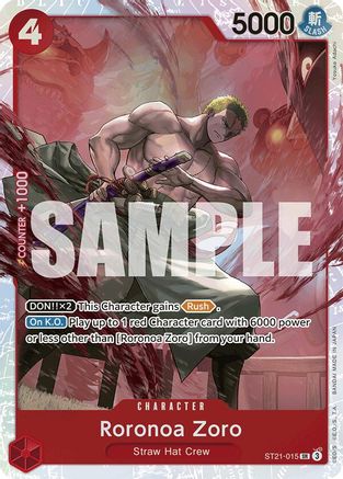 Roronoa Zoro (ST21-015) - Starter Deck EX: Gear 5 Foil