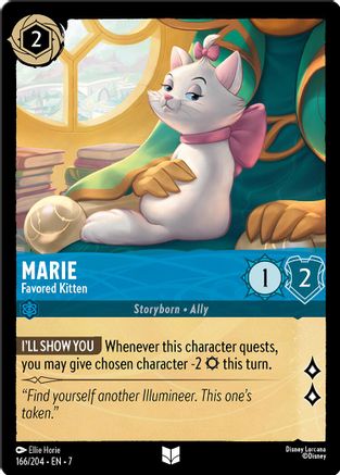 Marie (Favored Kitten) - 166/204 - Uncommon (Foil)