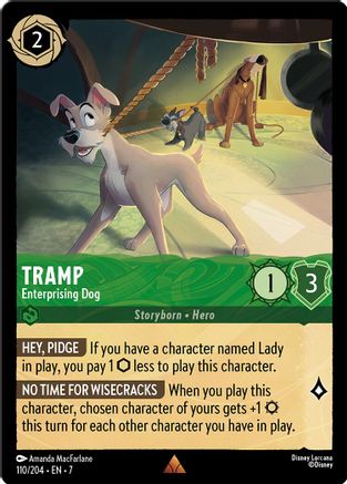 Tramp (Enterprising Dog) - 110/204 - Rare