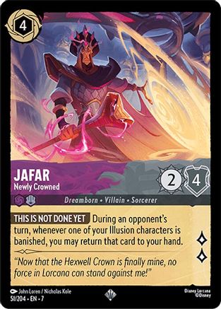 Jafar (Newly Crowned) - 51/204 - Super Rare (Foil)