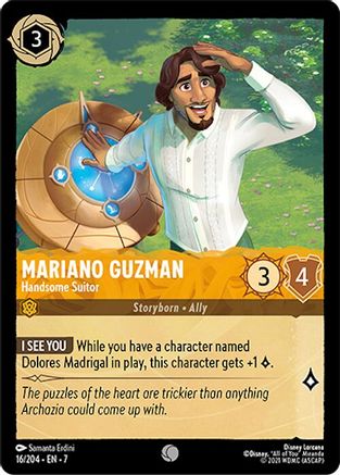 Mariano Guzman (Handsome Suitor) - 16/204 - Common