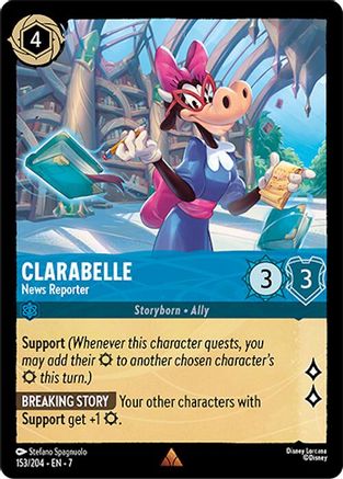 Clarabelle (News Reporter) - 153/204 - Rare (Foil)