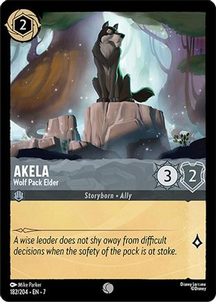 Akela (Wolf Pack Elder) - 182/204 - Common (Foil)