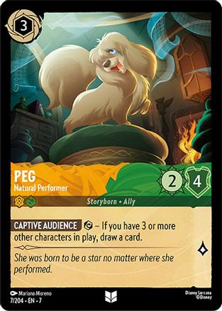 Peg (Natural Performer) - 7/204 - Uncommon