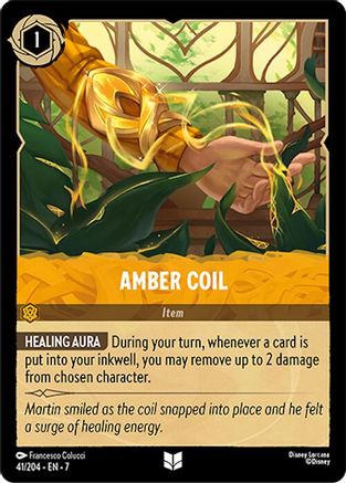 Amber Coil - 41/204 - Uncommon (Foil)
