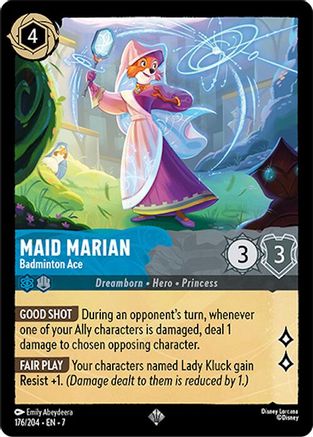 Maid Marian (Badminton Ace) - 176/204 - Super Rare (Foil)
