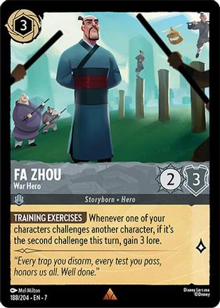 Fa Zhou (War Hero) - 188/204 - Rare (Foil)