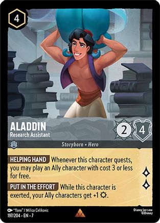Aladdin (Research Assistant) - 197/204 - Rare