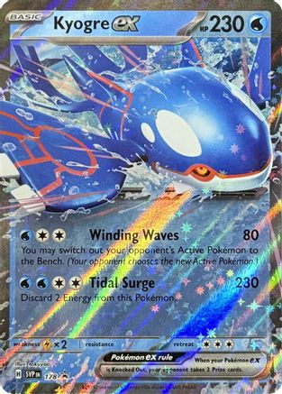 Kyogre ex 178 - Holofoil - Promo
