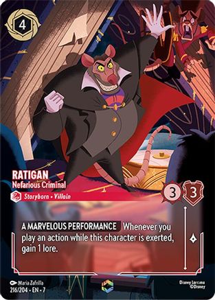 Ratigan (Nefarious Criminal) - 216/204 - Enchanted