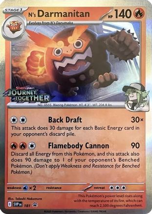 N's Darmanitan 181 - Holofoil SV Scarlet & Violet Promo Cards - Promo
