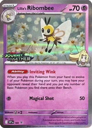 Lillie's Ribombee (Prerelease) 183 - Holofoil - Promo