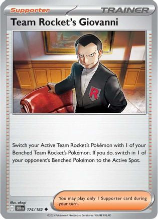 Team Rocket's Giovanni 174 - Uncommon Reverse Holo