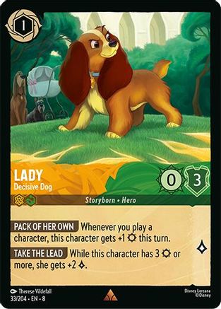 Lady (Decisive Dog) - 33/204 - Rare (Foil)