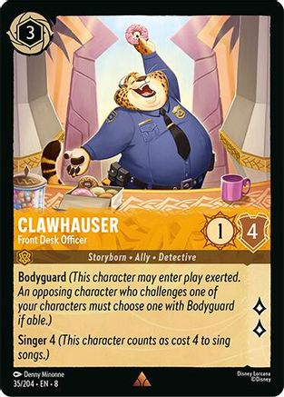 Clawhauser (Front Desk Officer) - 35/204 - Rare