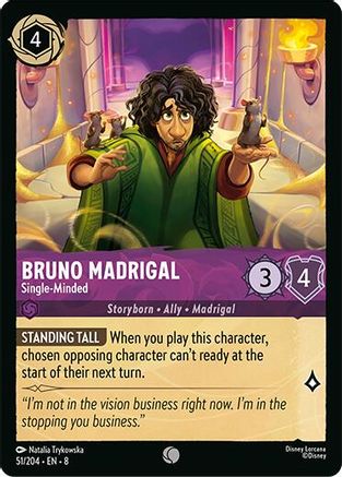 Bruno Madrigal (Single-Minded) - 51/204 - Common (Foil)