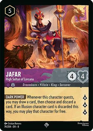 Jafar (High Sultan of Lorcana) - 74/204 - Super Rare (Foil)