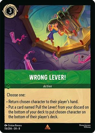 Wrong Lever! - 116/204 - Rare (Foil)