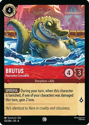 Brutus (Fearsome Crocodile) - 125/204 - Common (Foil)