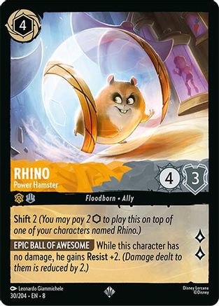 Rhino (Power Hamster) - 30/204 - Super Rare