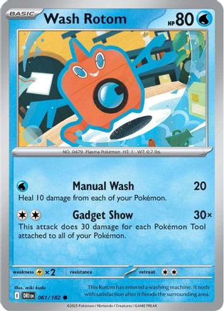 Wash Rotom 061 SV10 Destined Rivals - Common