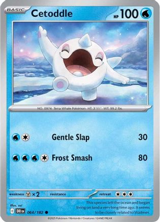 Cetoddle 064 - Reverse Holofoil SV10 Destined Rivals - Common