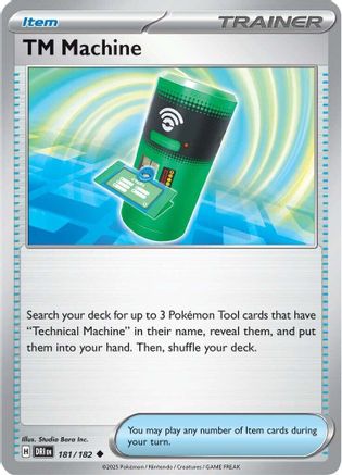 TM Machine 181 - Reverse Holofoil SV10 Destined Rivals - Uncommon