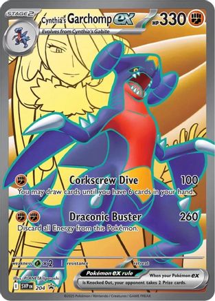 Cynthia's Garchomp ex 204 - Holofoil - Promo