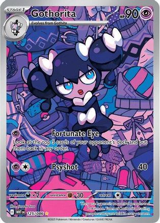 Gothorita 125/086  - Holofoil SV White Flare - Illustration Rare