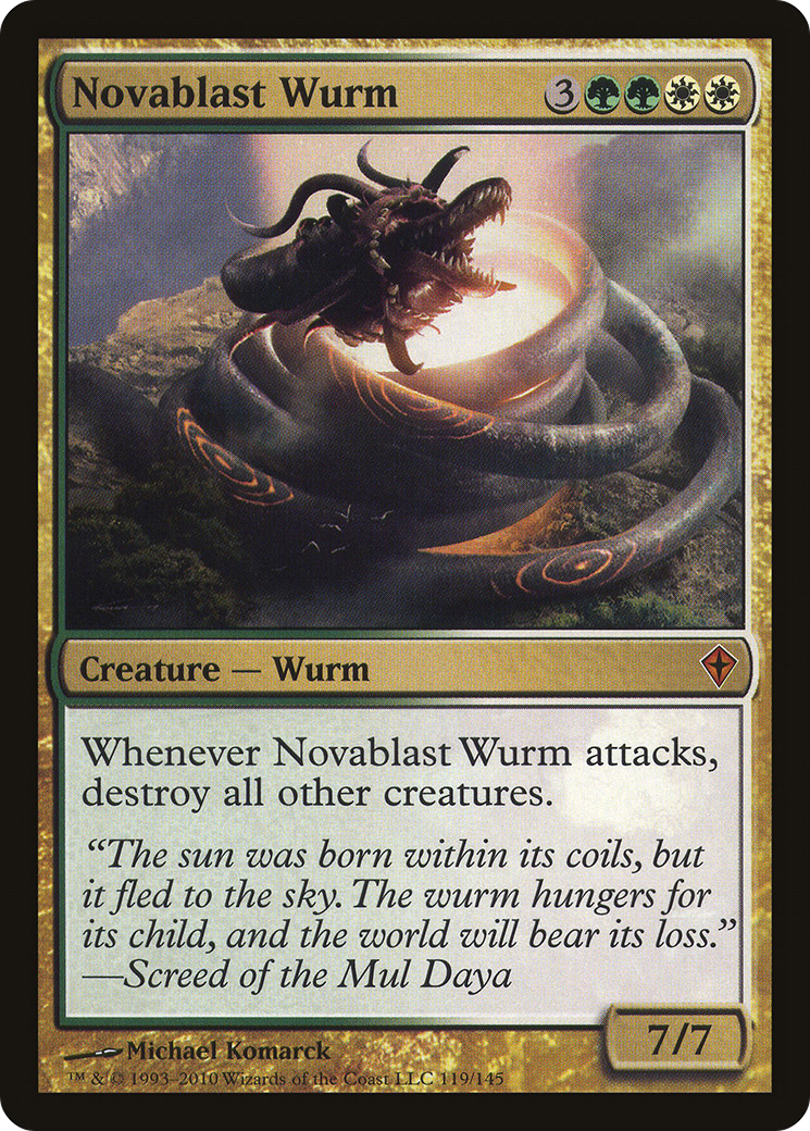Novablast Wurm (WWK-119) Foil