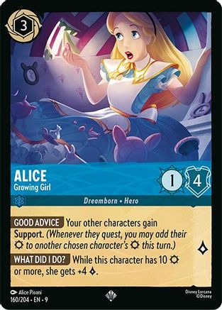 Alice (Growing Girl) - 160/204 - Super Rare (Foil)