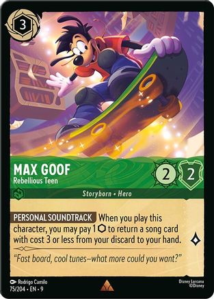 Max Goof (Rebellious Teen) - 75/204 - Rare (Foil)